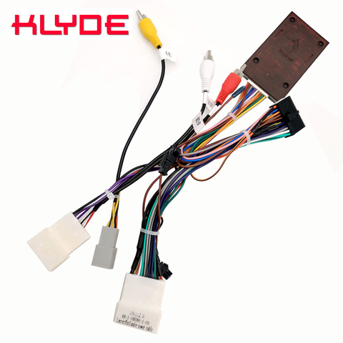 KLYDE Car Stereo Radio Wire Power Harness Adapter with Canbus Decoder for Mitsubishi Outlander Lancer Pajero Car with Amplifier ► Photo 1/6