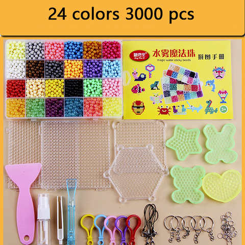 DIY Water Magic Beads Set Toys For Children Animal Molds Hand Making Puzzle Kids Educational Toys Boy Girl Spell Replenish Beans ► Photo 1/6