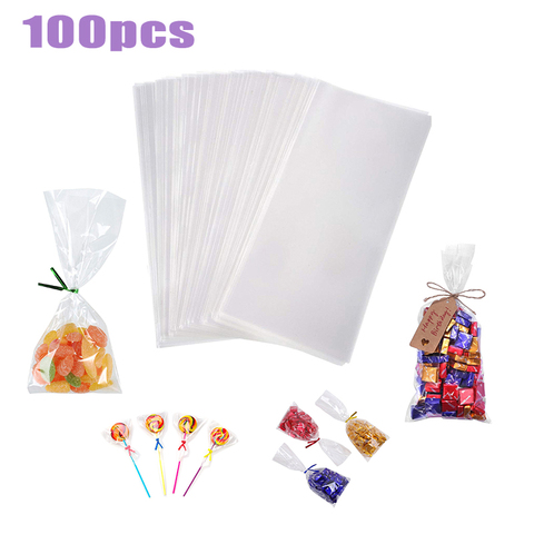 Transparent Open Top Small Plastic Bags for Candy Lollipop Cookie Packaging  Cellophane Bag Wedding Party Favor