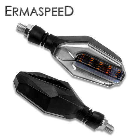 Universal LED Motorcycle Turn Signals Lights Flasher IPX6 Blinker Amber Signals Daytime Light Moto Indicator Lamp Accessories ► Photo 1/6