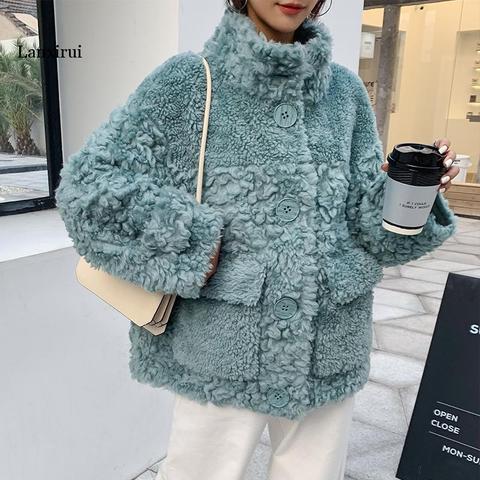 Faux Fur Coat Fleece Sweatshirts Cardigan Female Autumn Winter Coat Women Overcoat Plush Jacket Mujer Chaqueta Mujer ► Photo 1/6