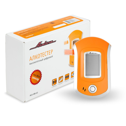Breathalyzer with hot wire sensor large LCD airline alk-hw-03 ► Photo 1/1