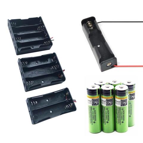 ABS 18650 Battery Holder Hard 1 2 3 4 Slots 18650 Holder Batteries 18650 Case Box Rechargeable DIY Battery Power Bank Case ► Photo 1/6