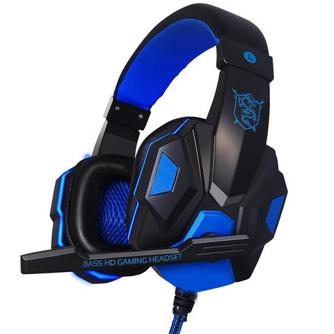 Wired Gaming Headsets Over-ear Headphones with  Mic Stereo Earphones Deep Bass for Xbox One PC Computer Gamer ► Photo 1/6