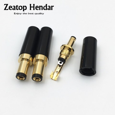 1Pcs Gold Plated 5.5 x 2.5 / 5.5 x 2.1 / 3.5 x 1.35 mm DC Power Jack Male Plug Connector for Welding Linear Power Output Line ► Photo 1/5