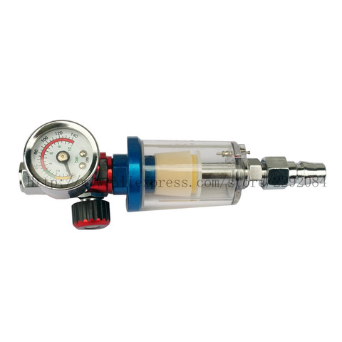 Scratch Spray Gun Air Regulator Gauge & In-line Water Trap Filter Tool Air Filter Oil-Water Separater ► Photo 1/6