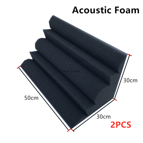 2pcs 300x300x500mm Acoustic Soundproof Foam Bass Trap Sound Absorption Studio Corner Foam For Home Ktv Cinema Bar ► Photo 1/6