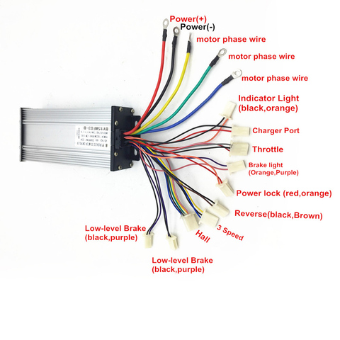 DC 48V 1500W Brushless DC Motor Regulator Speed Controller For Electric Bicycle E-bike Scooter Tricycle motorcycle ► Photo 1/6