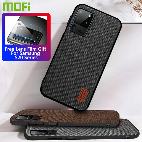 MOFi Case For Samsung S20 Plus Fabric Back Cover For Samsung S20 Ultra Case Cloth For Galaxy S20+ Plus Silicone Capas S20 Case ► Photo 1/6