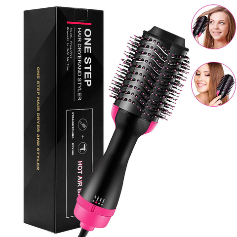 One Step Hair Dryer and Volumizer 1000W Rotating Hot Air Brush Professional Blow Dryer Comb Brush Electric Ion Blow Dryer Brush ► Photo 1/6