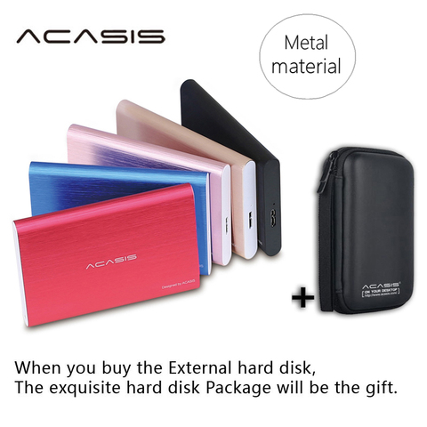 ACASIS 2.5'' External Hard Drive USB 3.0 Colorful Metal HDD Portable 80GB-1TB Disk for Desktop Laptop Server Super Deals ► Photo 1/6