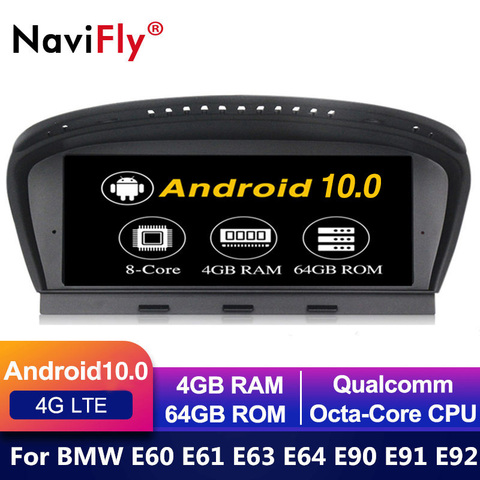 IPS Android 10 Car dvd radio multimedia player for BMW 5 Series E60 E61 E63 E64 E90 E91 E92 CCC CIC MASK GPS Navigation E60 E90 ► Photo 1/6