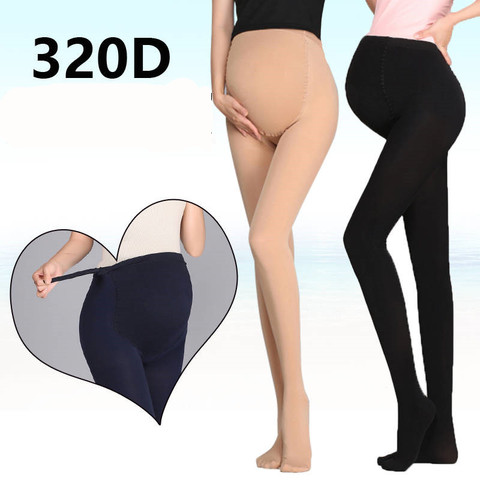 320D Women Pregnant Socks Maternity Hosiery Solid Stockings Tights Pantyhose Spring and autumn pregnant women stockings ► Photo 1/6