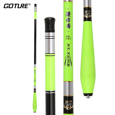 Goture Carbon Fiber Telescopic Fishing Rod 3.6m 4.5m 5.4m 6.3m 7.2m Carp Feeder Stream Hard Ultra-light Hand Rods Fishing Tackle ► Photo 1/6