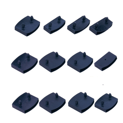 10PCS Black Plastic Square Replacement Sofa Bed Slat Centre End Caps Holders Inner Rubber Sleeve Size 9mmx53mm 9mmx55mm 9mmx62mm ► Photo 1/6