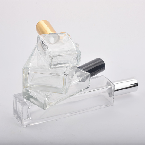 15ml 30ml 50ml Clear Mini Sample Refillable Perfume Spray Glass Atomizer Bottle With Black Golden Silver Lid ► Photo 1/5