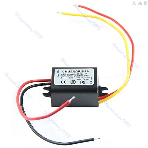 Hot Waterproof DC/DC Converter 12V Step Down to 9V 3A 15W Power Supply Module  M07 dropship ► Photo 1/1