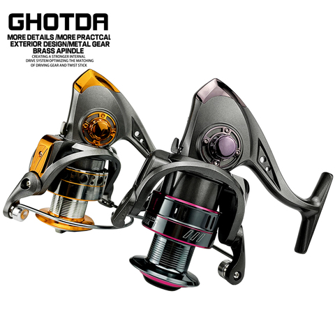 DC/YO 1000 - 7000 Saltwater Spinning Fishing Reel 13BB Speed Ratio 5.2:1 Aluminum Spool Carp Fishing Reel ► Photo 1/6
