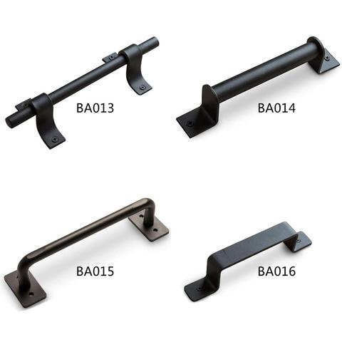 Sliding Barn Door Handle Pull Kit Heavy Duty Large Pull and Flush Set Carbon Steel Vintage Style Sliding Gate for Home Hotel ► Photo 1/5