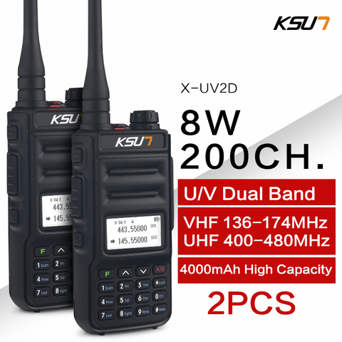 KSUN Walkie Talkie Dual Band Handheld Two Way Ham Radio Communicator HF  Transceiver Amateur Handy Walkie-talkie - Price history & Review, AliExpress Seller - QZ kexun Store