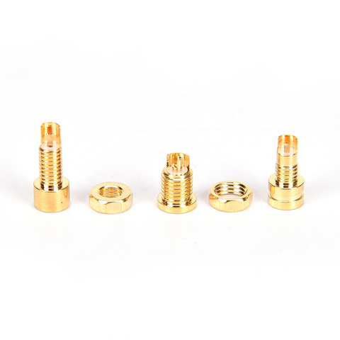 new Gold Plated Copper MMCX Female Jack Solder Wire Connector PCB Mount Pin IE800 DIY Audio Plug Adapter ► Photo 1/6