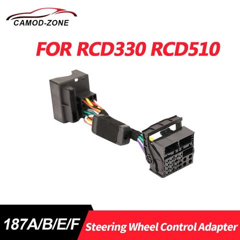 Multifunction Steering Wheel Button Control Simulator Adapter RCD330 RCD510 For VW Golf 5 6 Jetta MK5 Touran Caddy Passat B6 ► Photo 1/4