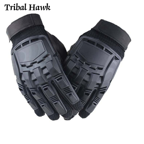 Tactical Gloves Men Military Army Gloves Hunter Soldier Outdoor Airsoft Paintball Shooting Work Black Full Finger Gloves ► Photo 1/6