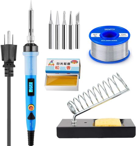 Soldering Iron Kit, 80W Digital LCD Solder Gun Adjustable Temperature Controlled Fast Heating Welding Tools for Electronics ► Photo 1/6