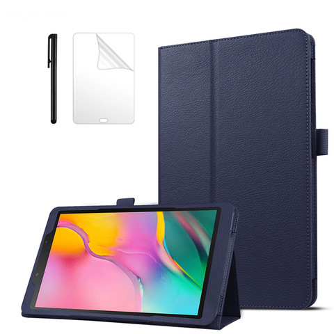 Two Folding PU leather Case For Samsung Galaxy Tab A 8 inch 2022 tablet cover SM-T290 T295 T297 Protective Tablet Case +FilmPen ► Photo 1/6