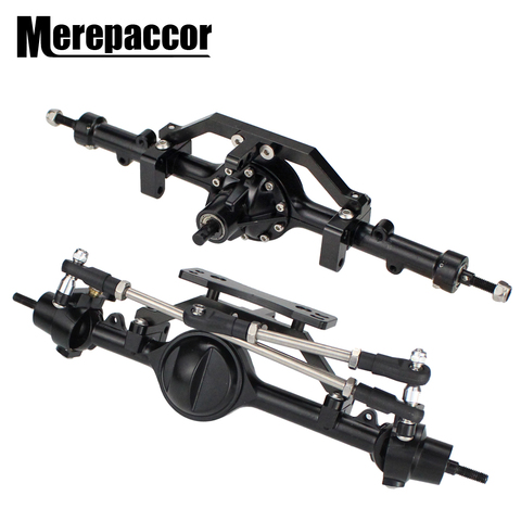 MEREPACCOR Aluminum Alloy Front Rear Complete Axle CNC Machined for 1:10 RC Crawler RC4WD D90 Yota II Upgrade Parts ► Photo 1/6