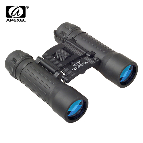 APEXEL 10x25 HD Binoculars Telescope Daul Focus Green Film Pocket Spyglass For Camping Hunting High Quality Tourism Scope ► Photo 1/6