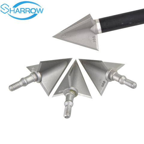 6/12pcs Broadhead 100 Grain Stainless Steel Arrowhead Tip Point for Archery Hunting Apply to Composite bow Crossbows Accessories ► Photo 1/6