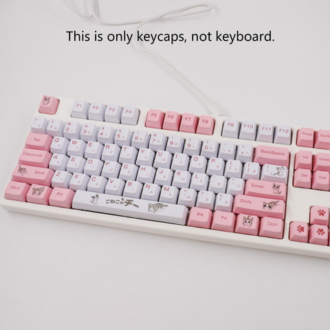 PBT Small Sets Keycaps OEM Profile 131 Keys 1.5U 1.75U 2U 2.25U Shift Keys For Mechanical Keyboard 60 61 64 68 73 87 96 104 108 ► Photo 1/6