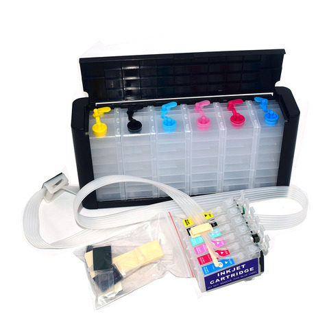 6 color T0791-T0796 Bulk Ciss Ink Supply System with ARC Chip for Epson 1400 1430 1500w P50 PX660 PX710w inkjet printer ► Photo 1/6