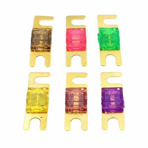 ANL Gold Plated Stud Car Fuses Mini Car Stereo Audio AFS Fuse 20A 30A 40A 50A 60A 70A 80A 100A 125A 150A 175A 200A ► Photo 1/3