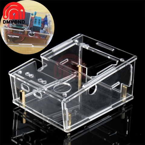 Mega328 Transistor Transparent Acrylic Case Shell Box For LCR-T4 Transistor Tester Capacitance  Meter LCR 12864 LCD Screen ► Photo 1/5