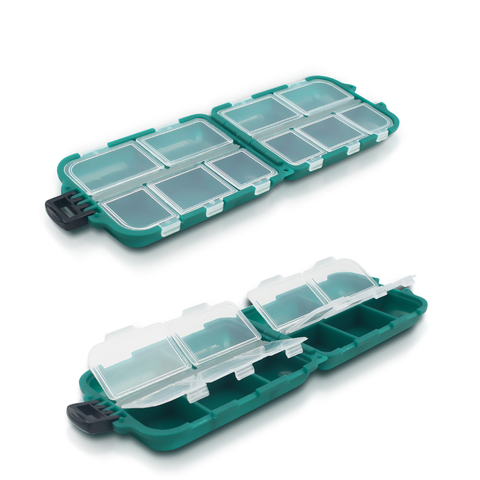 DNDYUJU 1Pcs Fishing Box 10 Compartments Fishing Accessories Lure Bait Hook Boxes Storage High Strength Fishing Tackle Box ► Photo 1/6