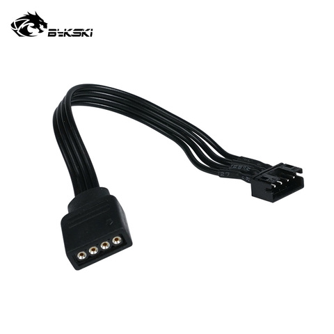 Bykski 12V 4PIN Sync Cable,Wate Cooling Block Light For MSI ,ASUS Motherboard Control 12v 4pin Cable ,AURA ,10cm ,B-CNTR-95X4L ► Photo 1/3