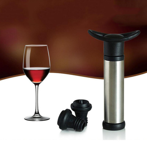ine Bottle Sealer Vacuum Wine Pump with Stoppers Sealing Preserver Drinks Bottle Hat Caps Silicone Wine Stoppers ► Photo 1/1