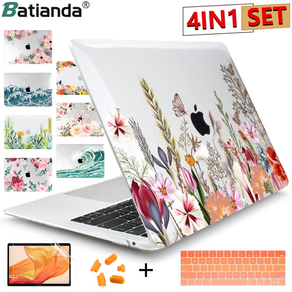 For Mac Macbook 11/12/13/15 inch Laptop Shell Colorful Painted Hard Case Covers 