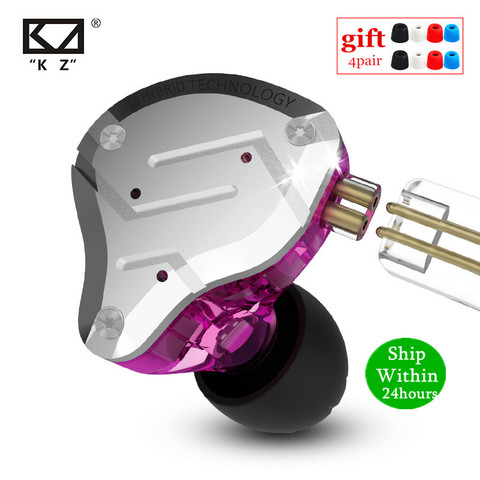 KZ ZS10 PRO 1DD+4BA HIFI Metal Headset Hybrid In Ear Earphone Sport Noise Cancelling Headset AS10 ZSN PRO CA16 ZSX C12 V90 VX T4 ► Photo 1/6