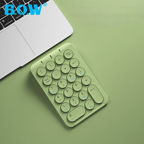 B.O.W Portable Slim Mini Number Pad, 22 Keys Bluetooth  Wireless  USB Numeric Keypad Keyboard for Laptop Office ► Photo 1/6