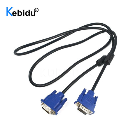 1.5m Length VGA Male to VGA Male Extension Cable Computer Monitor VGA Cable Connector For PC TV Adapter Converter ► Photo 1/6
