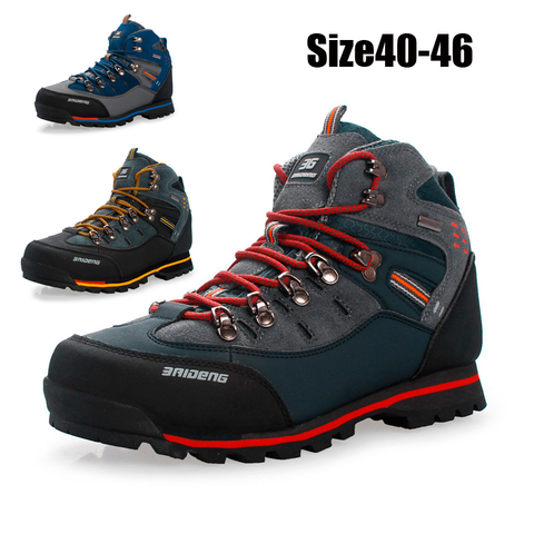 High Quality Men Outdoor Trekking Hiking Boots Waterproof Mountain Boots Climbing Shoes ► Photo 1/6