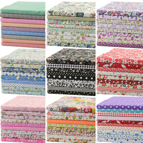 Teramila 50*50cm DIY Handmade Material Fabric For Sewing Dress Quilt Cotton Cloth Needlework Patchwork Plaid Printed Accessories ► Photo 1/6