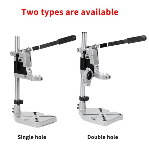 Aluminum Alloy Bench Drill Stand Electric Drill Base Frame Drill Holding Holder Bracket Drilling Guide For Woodworking ► Photo 1/6