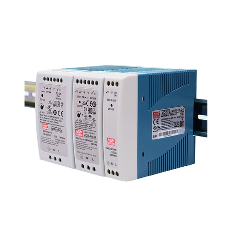 Original Mean Well MDR-10 20 40 60 100 series DC 5V 12V 15V 24V 48V meanwell Single Output Industrial DIN Rail Power Supply ► Photo 1/6