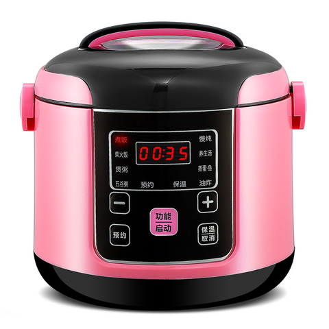 Mini Multifunction Stainless Steel Electric Pressure Cooker Electric Rice Steamer 2l Portable Multicooker Steamer Cooker ► Photo 1/3