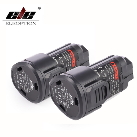 ELEOPTION 2500mAh 12V L1215 Rechargeable Li-Lon Battery For AEG Ridgid L1215 BS12C,BS12C2,BSS12C L1215P L1215R ► Photo 1/6