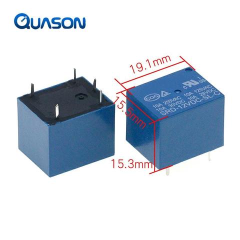 Relays SRD-05VDC-SL-C SRD-12VDC-SL-C SRD-24VDC-SL-C SRD-48VDC-SL-C 5 Pin DC 5V 12V 24V 48V 10A 250VAC 5PIN Power Relays ► Photo 1/5